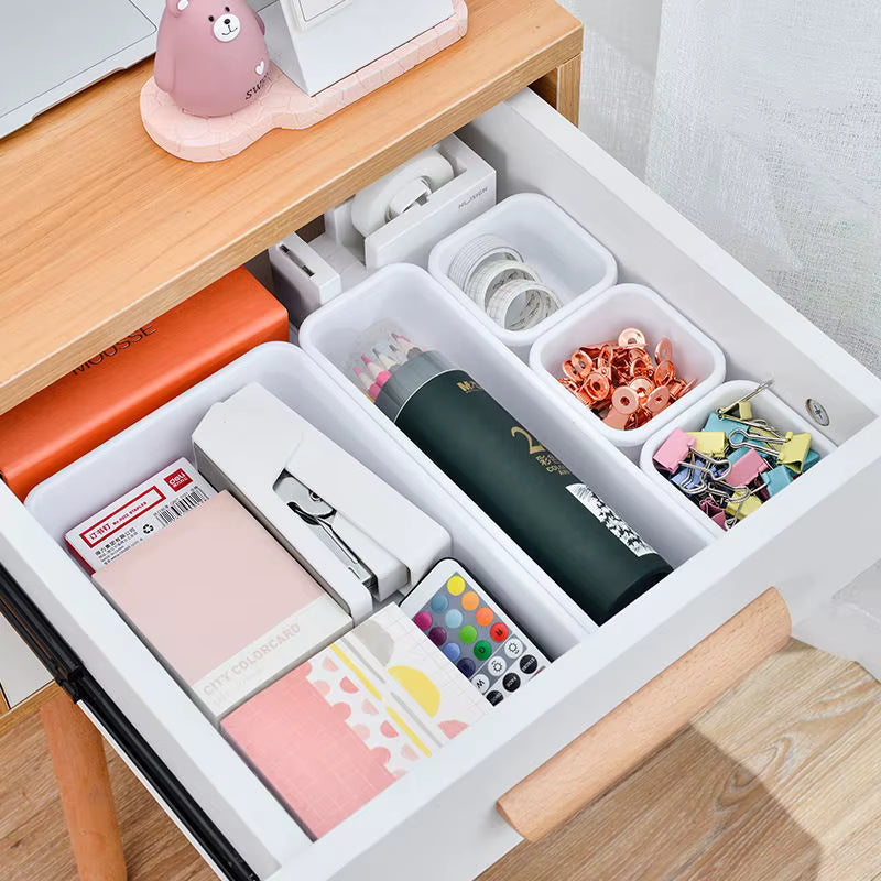 Adjustable Drawer Organizer Set (8pcs) – Storage Divider Trays