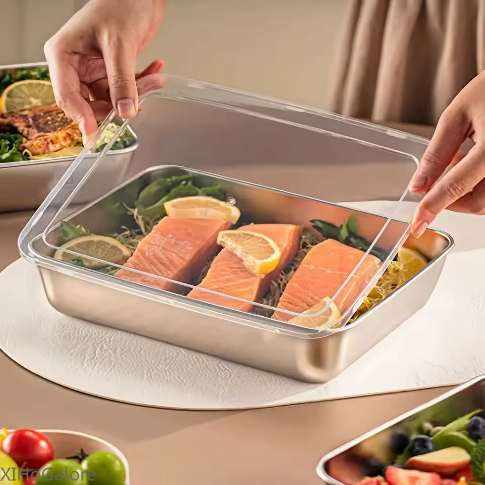 Stackable Stainless Steel Food Containers – Leakproof Storage Set