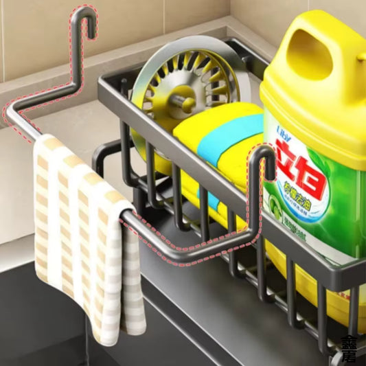 Tap-Mounted Spice Shelf – Sink Organizer Rack