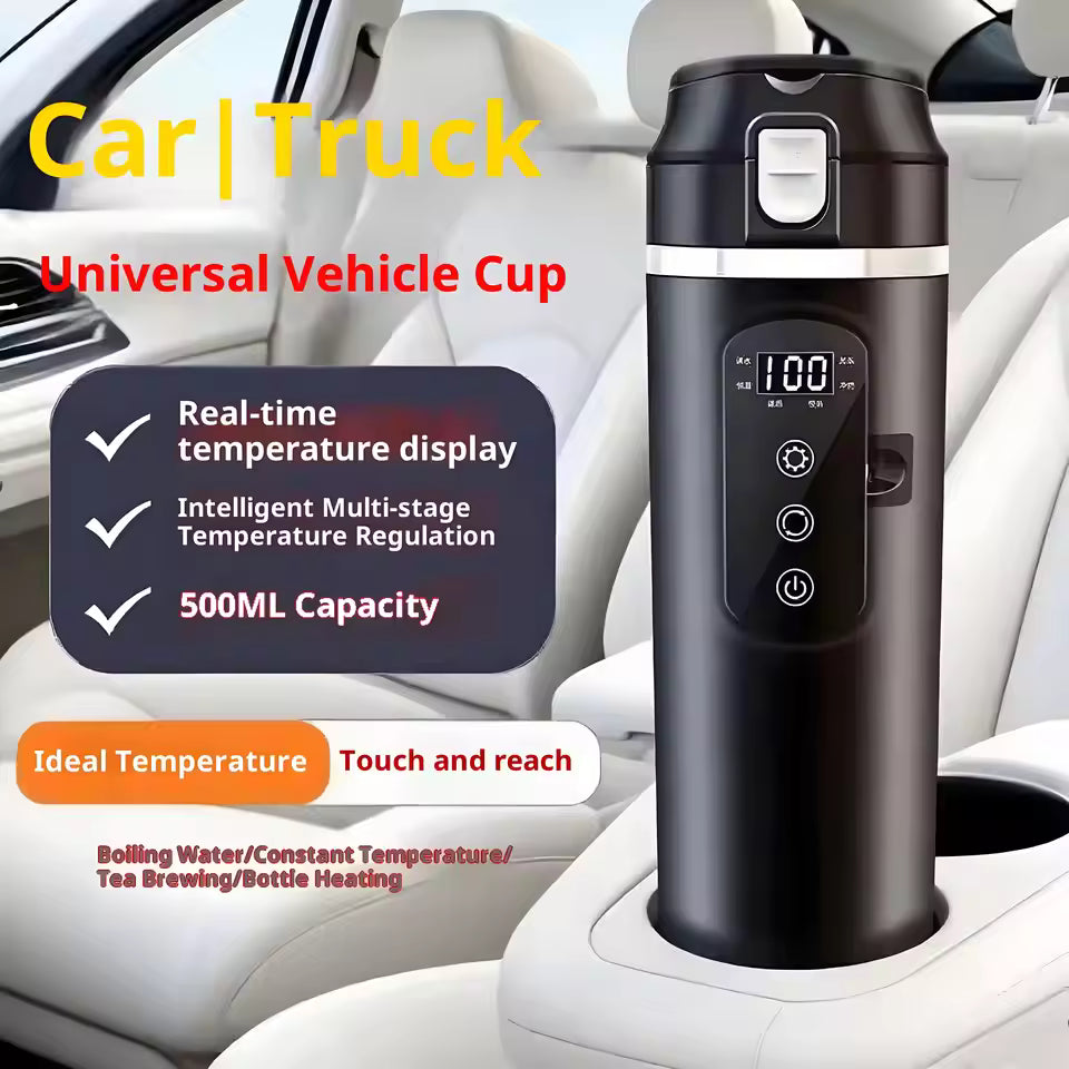Portable Car Heating Cup 500ML – Electric Travel Mug
