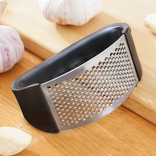 Stainless Steel Garlic Press – Manual Garlic Crusher