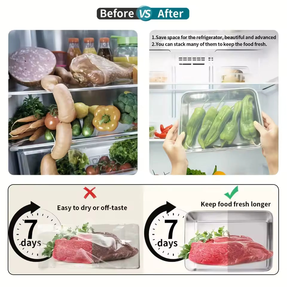 Stackable Stainless Steel Food Containers – Leakproof Storage Set