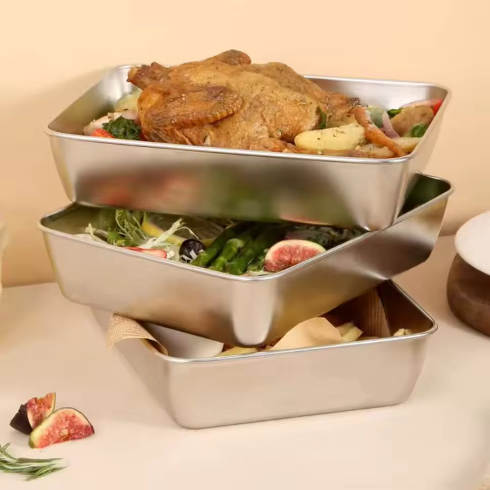 Stackable Stainless Steel Food Containers – Leakproof Storage Set